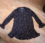 Lucy Wang Tuniek Jurk met Bloemenprint, Kleding | Dames, Zwart, Maat 42/44 (L), Ophalen of Verzenden, Zo goed als nieuw
