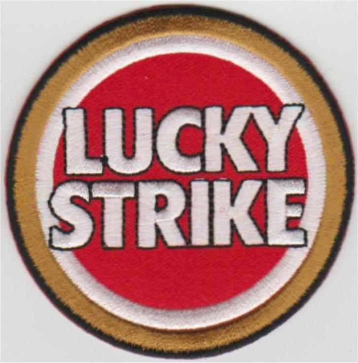 Lucky Strike stoffen opstrijk patch embleem #3, Verzamelen, Automerken, Motoren en Formule 1, Nieuw, Auto's, Verzenden