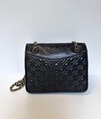 TORY BURCH Zwart leer crossbody bag tas, Ophalen of Verzenden, Zo goed als nieuw, Zwart, Schoudertasje