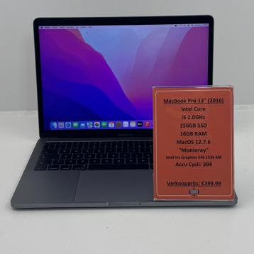 Macbook Pro 2016 13inch laptop | Intel Core i5 256GB SSD 16G beschikbaar voor biedingen