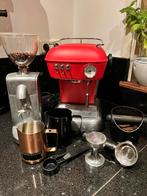 Ascaso retro Koffiemachine + Bonenmaler + Accessoires, Witgoed en Apparatuur, Koffiezetapparaten, Afneembaar waterreservoir, Gebruikt