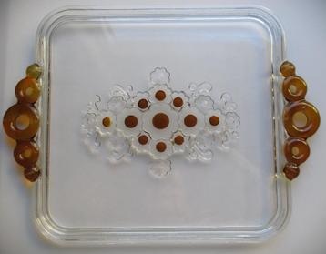 Schaal Walther Glas Campana Cakeschaal~Sandwichschaal~Glas beschikbaar voor biedingen