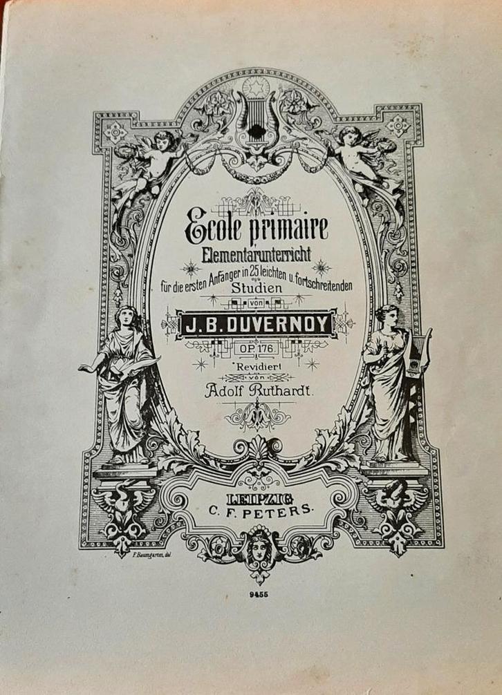 J.B. Duvernoy - Ecole Primaire, Op. 176, Muziek en Instrumenten, Bladmuziek, Ophalen of Verzenden