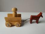 houten paard en wagen, Antiek en Kunst, Antiek | Speelgoed, Ophalen of Verzenden