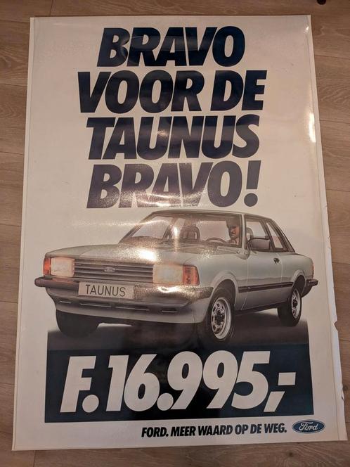 Ford Taunus Bravo poster uit 1982, Verzamelen, Automerken, Motoren en Formule 1, Zo goed als nieuw, Auto's, Ophalen of Verzenden