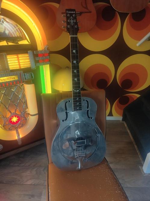 Samick Prototype resonator(info op Reverb) plus gigbag, Muziek en Instrumenten, Snaarinstrumenten | Gitaren | Akoestisch, Gebruikt