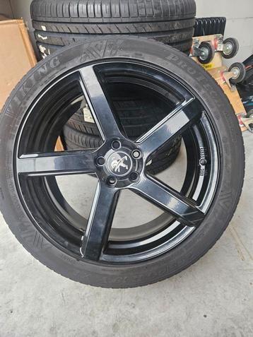 19 inch aluminium velgen met nieuwe banden voor peugeo beschikbaar voor biedingen