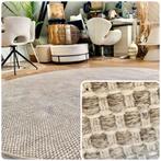 Giant wol - gemêleerd xxxl vloerkleed - fotoshoot, Ophalen, Beige, Rond, 200 cm of meer