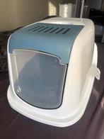 Savic Kattenbak Nestor  Blauw / Wit vrijwel nieuw!, Ophalen, Zo goed als nieuw, Gesloten