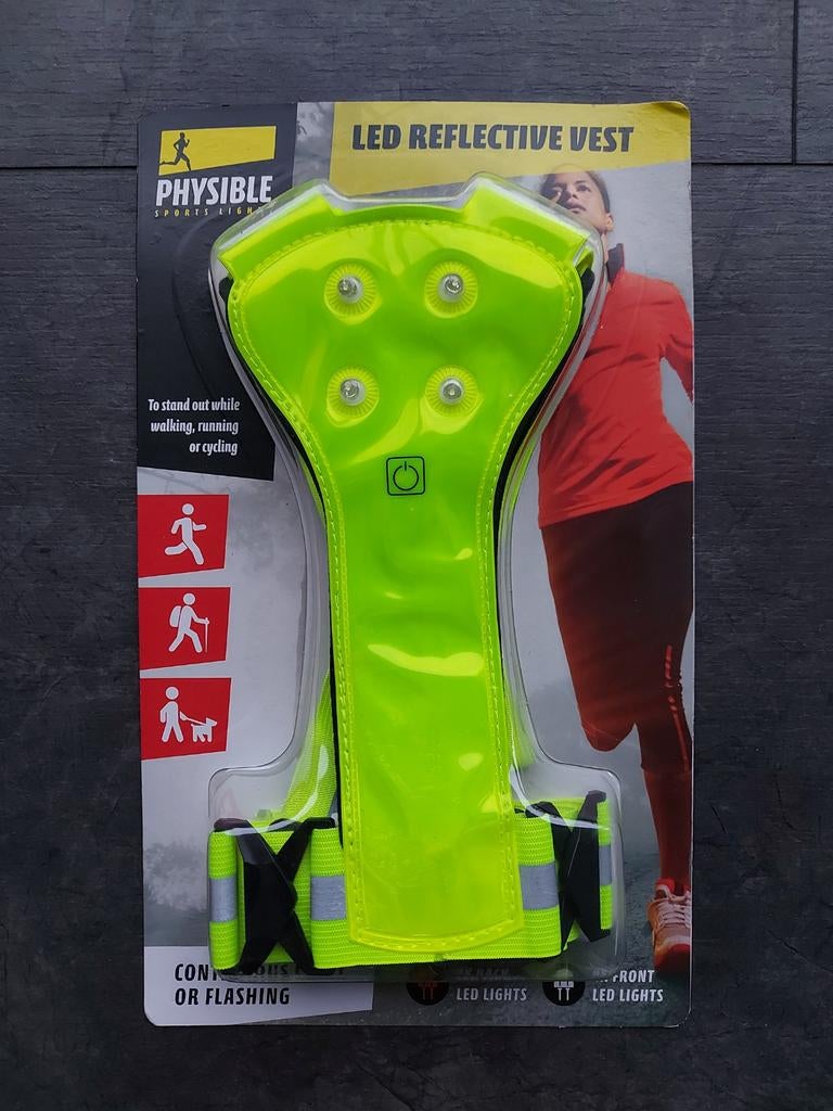 LED Reflecterend Vest, Sport en Fitness, Loopsport en Atletiek, Nieuw, Overige typen, Overige sporten, Overige merken, Ophalen of Verzenden