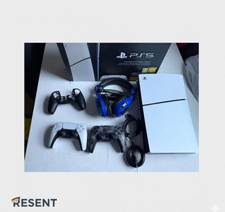 PlayStation 5 1TB - Zo goed als nieuw + 2 Controllers + Head, Spelcomputers en Games, Spelcomputers | Sony PlayStation 5, Zo goed als nieuw