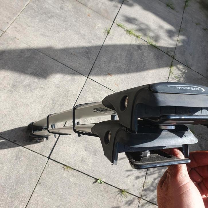 Whispbar dakdragers/imperial aluminium "druppelvorm", Auto diversen, Dakdragers, Zo goed als nieuw, Ophalen of Verzenden