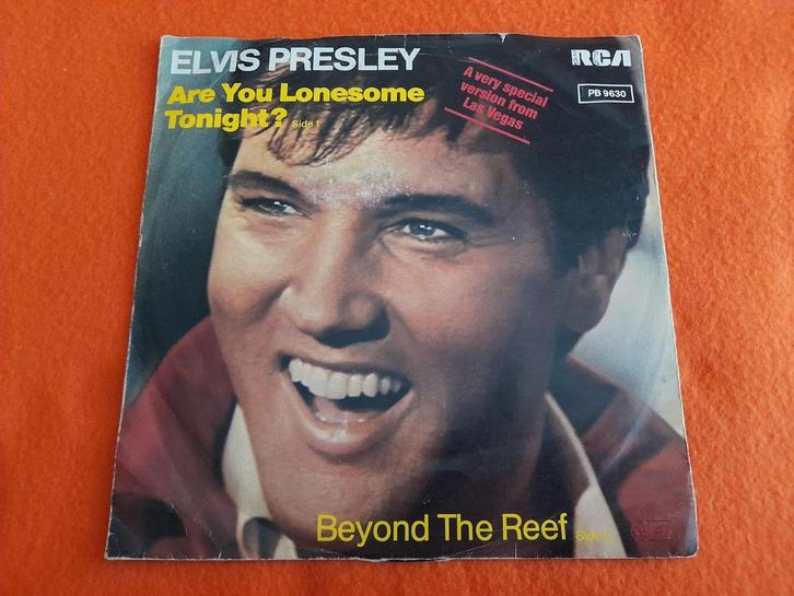 Elvis Presley - Are you lonesome tonight? (1980), Cd's en Dvd's, Vinyl Singles, Gebruikt, Single, Pop, 7 inch, Ophalen of Verzenden