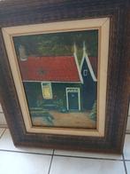 Schilderij blauwe hof hennepad Wormerveer, Antiek en Kunst, Kunst | Schilderijen | Klassiek, Ophalen