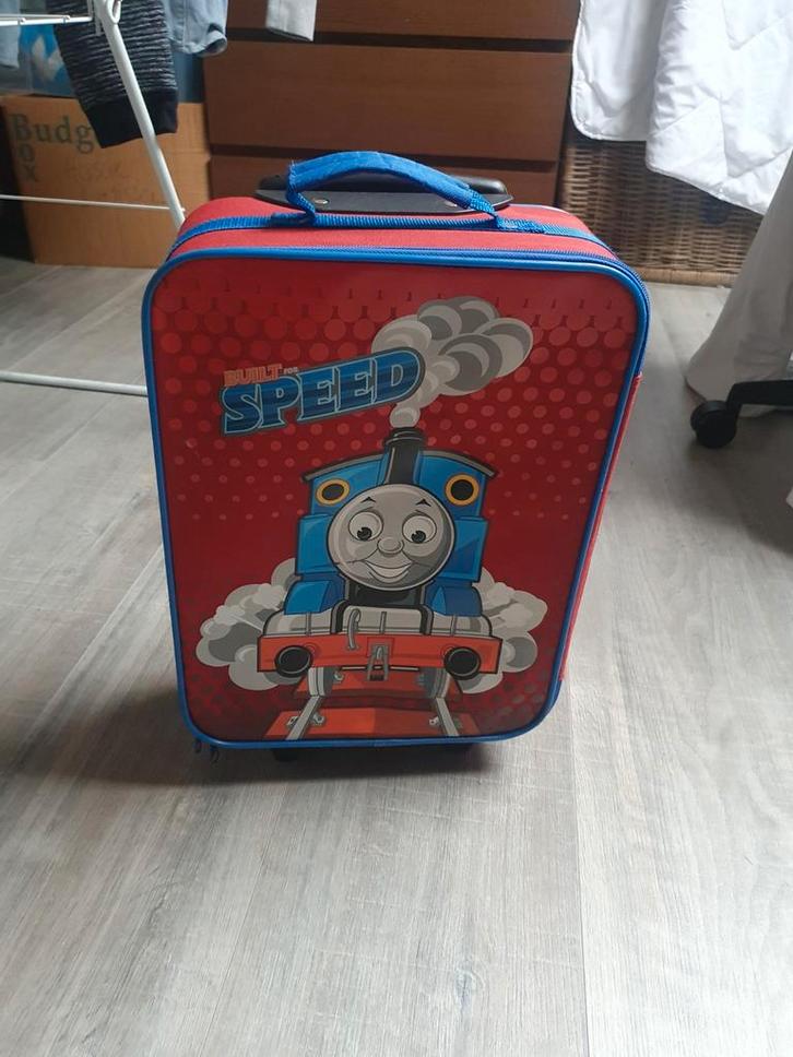 Thomas de Trein Kinderkoffertje, Sieraden, Tassen en Uiterlijk, Koffers, Gebruikt, Zacht kunststof, Minder dan 50 cm, Minder dan 35 cm