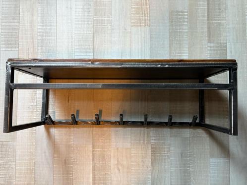 Industriële kapstok, Huis en Inrichting, Woonaccessoires | Kapstokken, Zo goed als nieuw, Wandkapstok, Minder dan 100 cm, Metaal