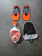 Snorkelmasker met flippers, Ophalen of Verzenden, Zo goed als nieuw, Snorkelset