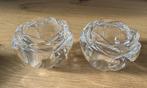 Waxinelicht houders van kristal, Ophalen of Verzenden