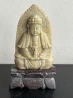 Antiek speksteen boeddda beeldje 9.5 cm, Antiek en Kunst, Ophalen of Verzenden