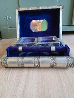 Vintage Sieradendoos met Fluweel, Ophalen of Verzenden