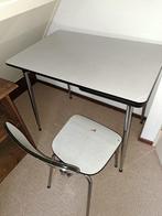 Formica tafel en stoel vintage, Caravans en Kamperen, Ophalen, Gebruikt