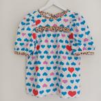 Kokos & Kaktus blouse met hartjes maat S (valt ruimer)nieuw!, Blauw, Nieuw, Ophalen of Verzenden, Maat 36 (S)