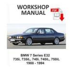 BMW 7 serie E32 1988-1994 Service Manual op DVD in PDF, Verzenden