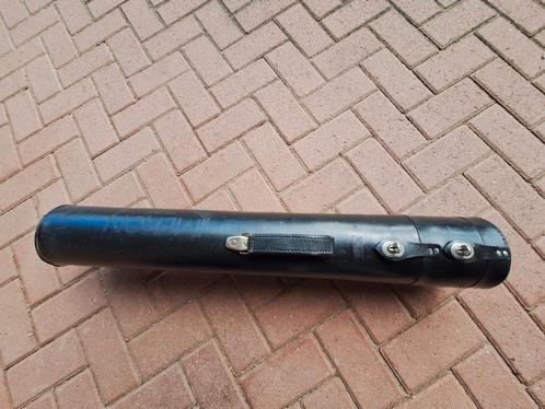 Grote zwaar lederen foedraal 13 cm doorsnede. PURE NOSTALGIE, Sport en Fitness, Biljarten en Poolen, Gebruikt, Keu of Ballen, Ophalen of Verzenden