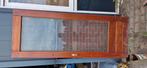 Hardhouten deur met glas, Deurkozijn, Zo goed als nieuw, Hout, Ophalen