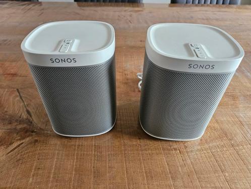 Sonos Play 1 set, evt met muurbeugels, Audio, Tv en Foto, Luidsprekers, Zo goed als nieuw, Front, Rear of Stereo speakers, Sonos