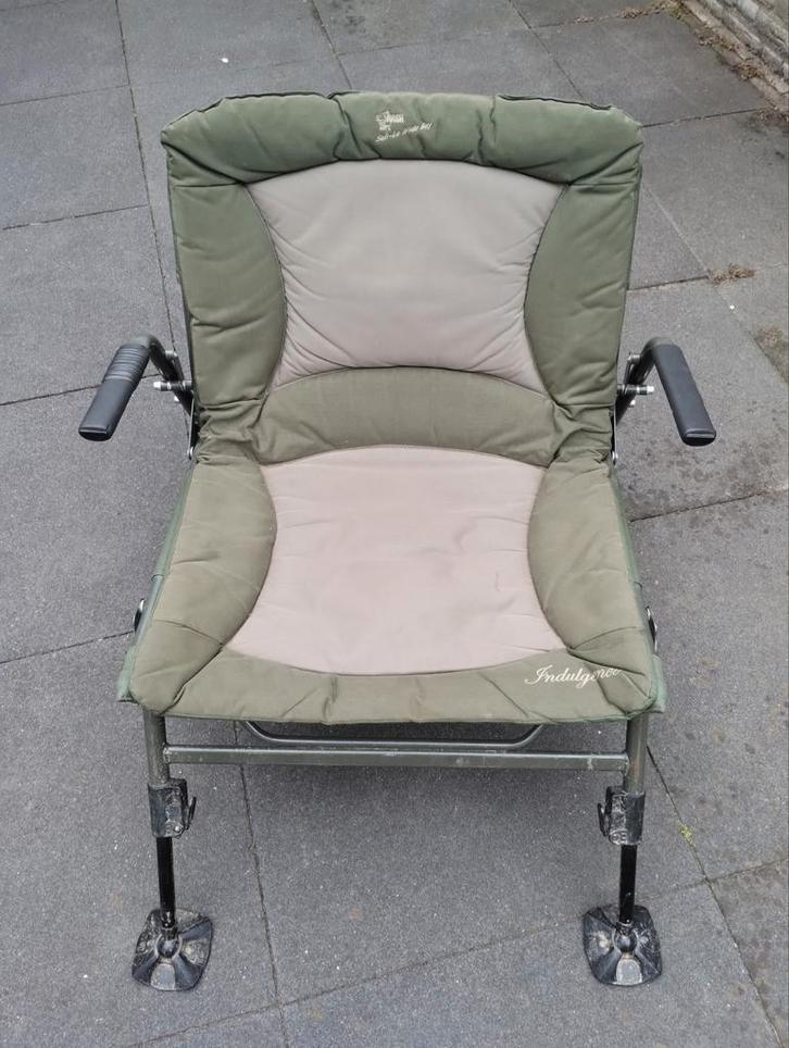 Nash Indulgence Sub-Lo Wide Boy Visstoel, Watersport en Boten, Hengelsport | Karpervissen, Gebruikt, Overige typen, Ophalen