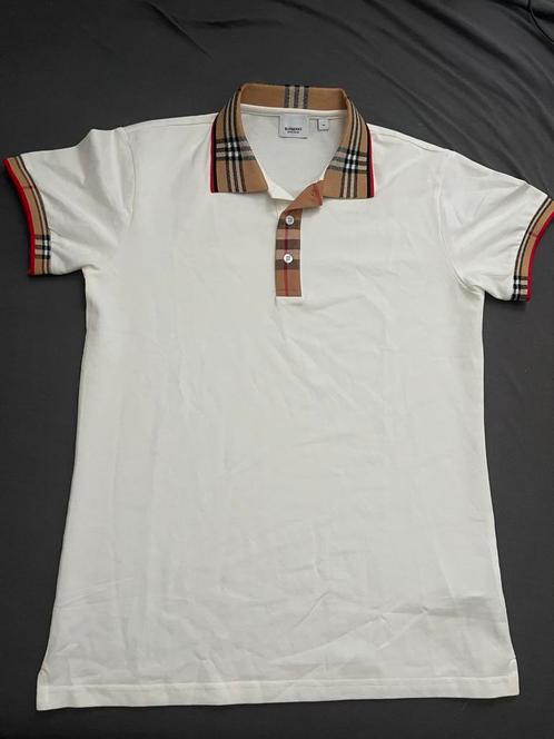 Nieuwe - witte - Burberry Polo, Kleding | Heren, Polo's, Nieuw, Maat 48/50 (M), Wit, Ophalen of Verzenden