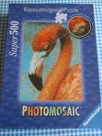 Photomosaic puzzel Flamingo 500 stukjes Ravensburger, Ophalen of Verzenden, 500 t/m 1500 stukjes, Legpuzzel, Zo goed als nieuw