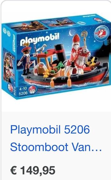 Playmobil Stoomboot van Sinterklaas met veel pieten beschikbaar voor biedingen