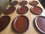 Pagwood vintage dienblaadjes ovaal, Ophalen of Verzenden, Zo goed als nieuw, Ovaal, Hout