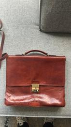Echte vintage Chestnut leren aktetas, Sieraden, Tassen en Uiterlijk, Tassen | Schooltassen, Bruin, Aktetas of Boekentas, Ophalen of Verzenden
