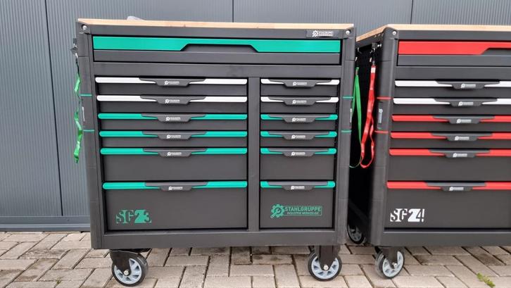 stahlgruppe gereedschapwagen 13 laden waarvan 11 ladengevuld, Doe-het-zelf en Verbouw, Gereedschapskisten, Nieuw, Gevuld, Ophalen of Verzenden