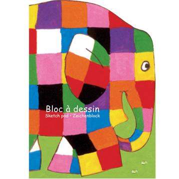 Elmer de Olifant tekenblok tekenpapier ---> SALE! beschikbaar voor biedingen