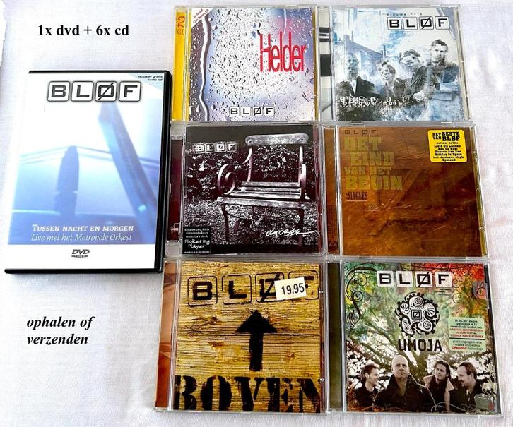 1x dvd + 6x cd Bløf Blof Vanaf € 3,50 p/s OF € 22,50 samen, Verzamelen, Muziek, Artiesten en Beroemdheden, Zo goed als nieuw, Cd of Plaat