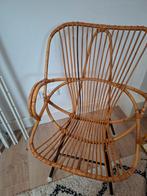 Jaren 50 60 stoel riet rietenstoel Rohe Noordwolde, Huis en Inrichting, Stoelen, Ophalen of Verzenden, Gebruikt, Bruin, Eén