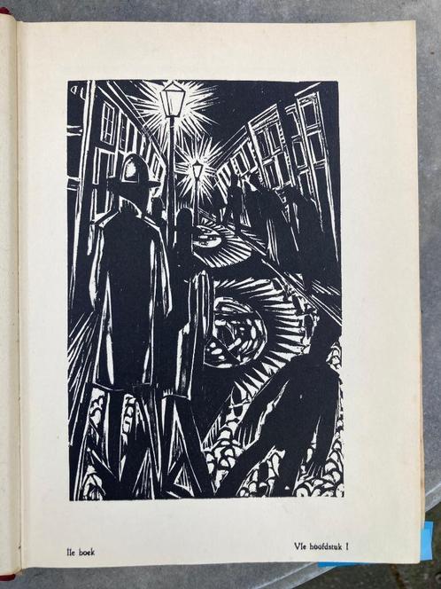 Johan Dijkstra - Houtsnede, Antiek en Kunst, Kunst | Etsen en Gravures, Ophalen of Verzenden