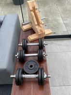 Dumbbell set Gietijzer Uniek 3 halters 35-40 kg, Ophalen, Gebruikt, Armen, Dumbbell