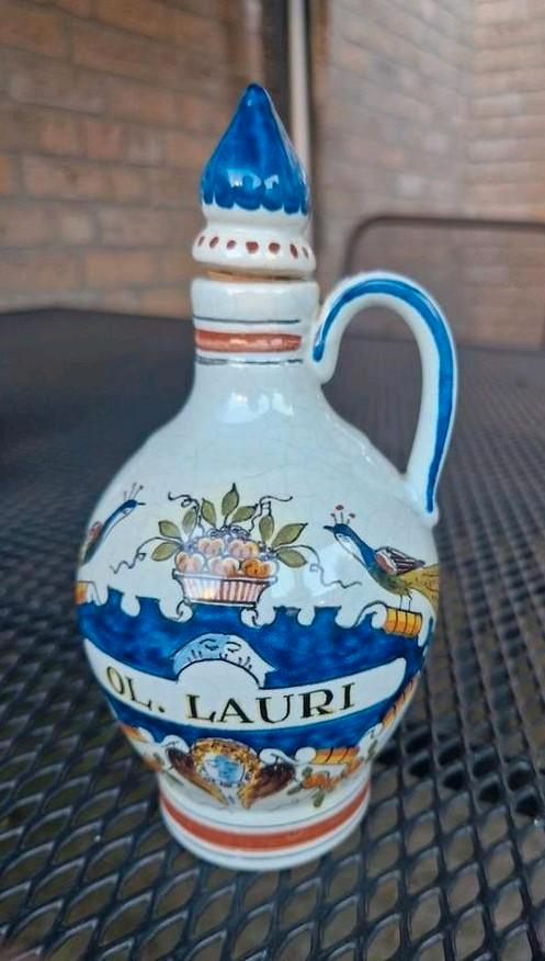 Delftse Fles/Kruik - 'OL. LAURI' - Handbeschilderd, Antiek en Kunst, Antiek | Keramiek en Aardewerk, Ophalen of Verzenden