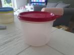Tupperware, rond potje met rode deksel, inhoud 550 ml, Ophalen of Verzenden, Zo goed als nieuw, Rood, Bak of Kom