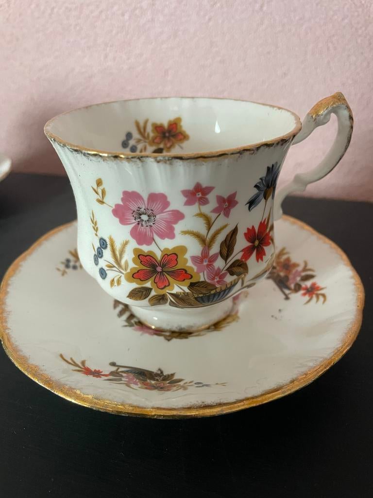 Diverse kop en schotels - Paragon, Windsor Rosé, Royal Graft, Antiek en Kunst, Antiek | Servies compleet, Ophalen