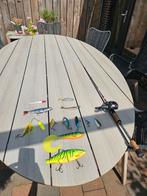 Baitcaster Arca hengel met Spro molen en aasjes, Watersport en Boten, Ophalen, Zo goed als nieuw