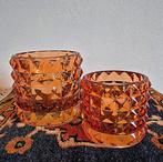 2 Waxinelichthouders, Huis en Inrichting, Woonaccessoires | Kandelaars en Kaarsen, Ophalen of Verzenden, Zo goed als nieuw, Overige materialen