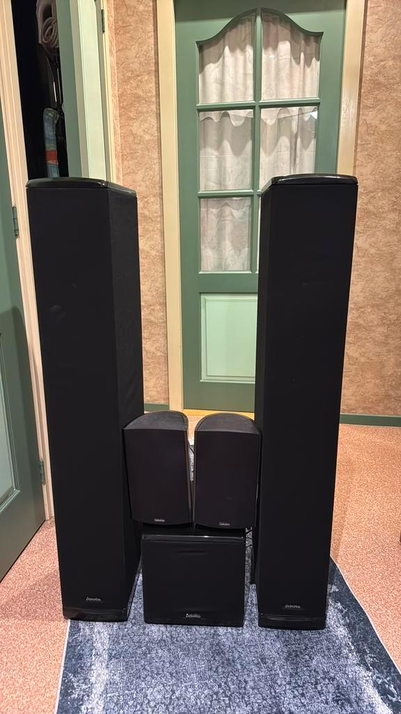 Set unieke defintive technology bp7004 high end, Audio, Tv en Foto, Luidsprekers, Zo goed als nieuw, Front, Rear of Stereo speakers