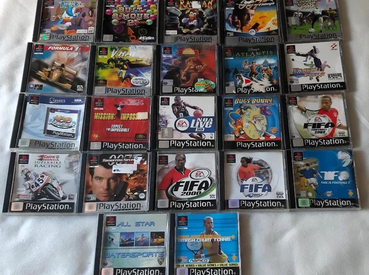 Playstation 1 Ps1 set 22 Spellen Games, Spelcomputers en Games, Games | Sony PlayStation 1, Gebruikt, Sport, 1 speler, Vanaf 3 jaar