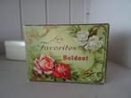 Oude kartonnen zeepdoos reclame Boldoot rozen incl zeepjes, Ophalen of Verzenden